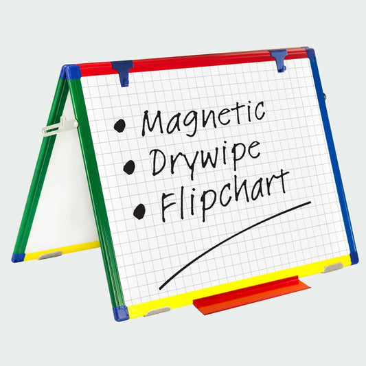 Show-me A2 Desktop Magnetic Drywipe Easel | The Dyslexia Shop