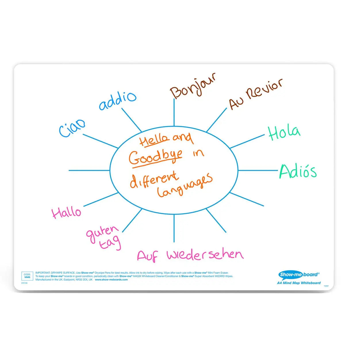 Show-me A4 Mind Map Whiteboards | The Dyslexia Shop