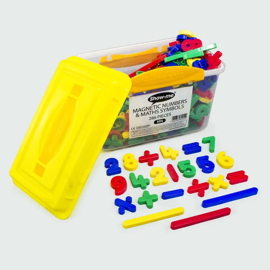 Show-me Magnetic Numbers and Maths Symbols - Tub of 286 | The Dyslexia Shop