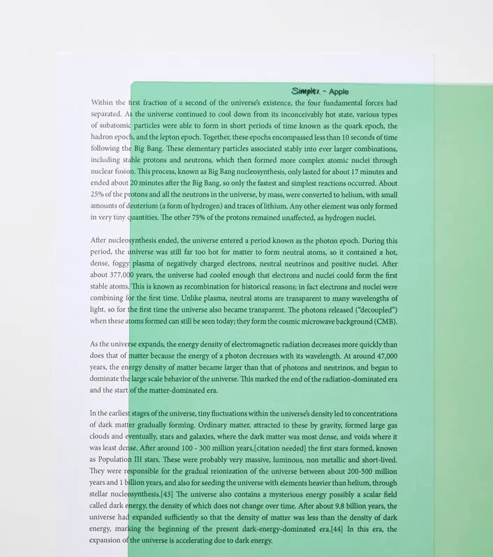 Simplex A4 Coloured Overlay | The Dyslexia Shop