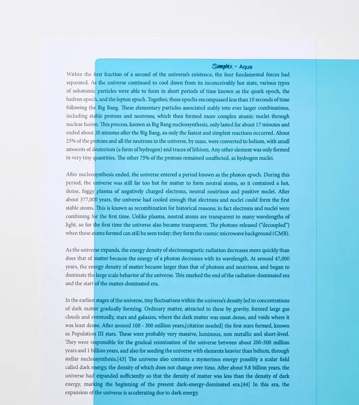 Simplex A4 Coloured Overlay | The Dyslexia Shop