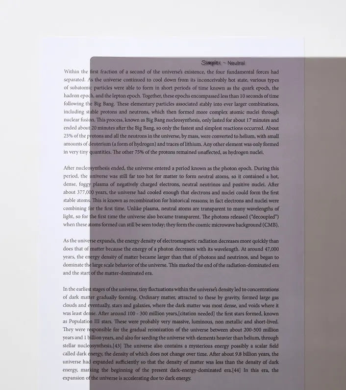 Simplex A5 Coloured Overlay – Reduce Visual Stress | The Dyslexia Shop
