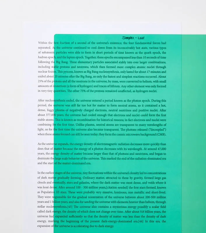 Simplex A4 Coloured Overlay | The Dyslexia Shop