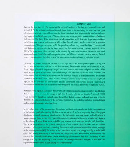 Simplex A4 Coloured Overlay | The Dyslexia Shop