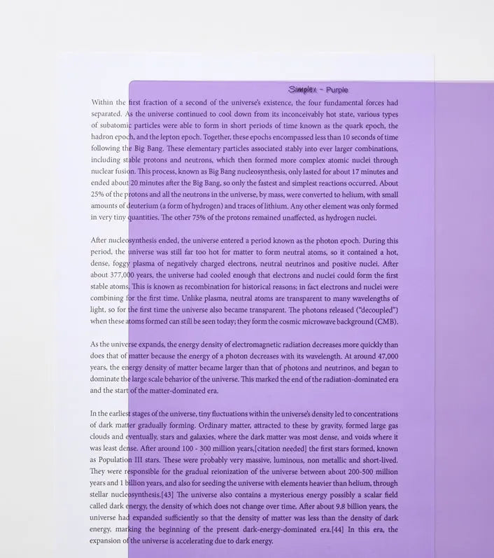 Simplex A4 Coloured Overlay | The Dyslexia Shop