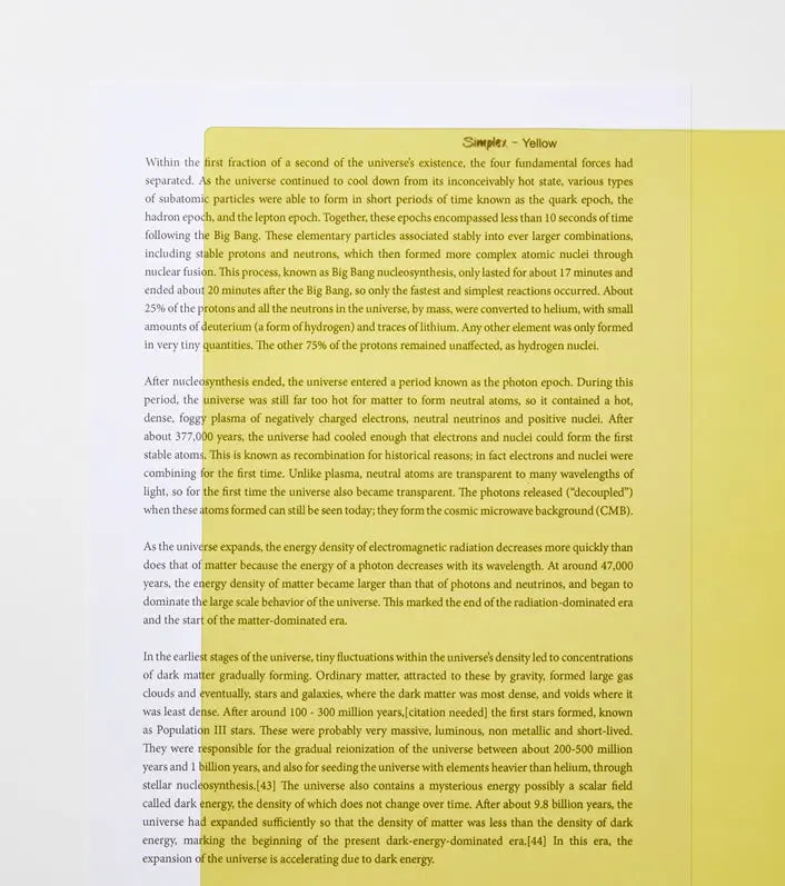 Simplex A4 Coloured Overlay | The Dyslexia Shop