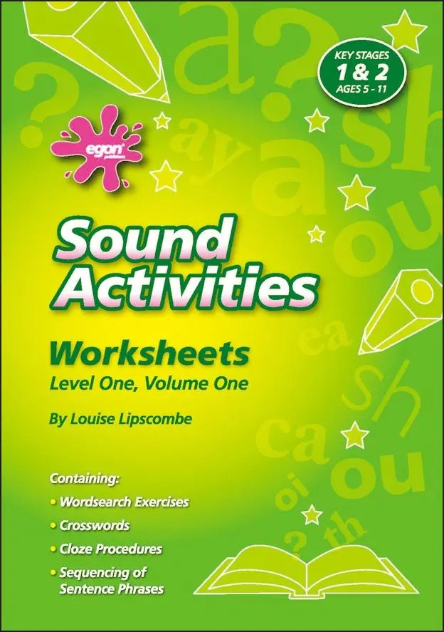 Sound Activities - Worksheets Level One, Volume One | The Dyslexia Shop