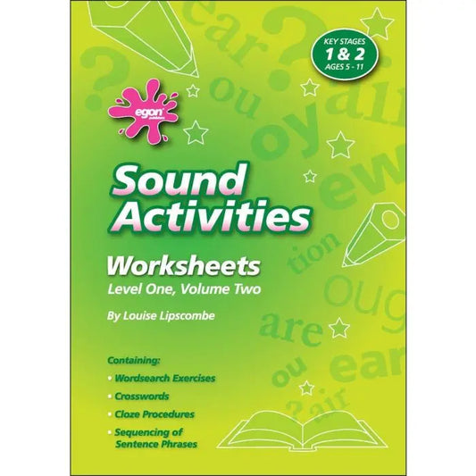 Sound Activities - Worksheets Level One, Volume Two | The Dyslexia Shop