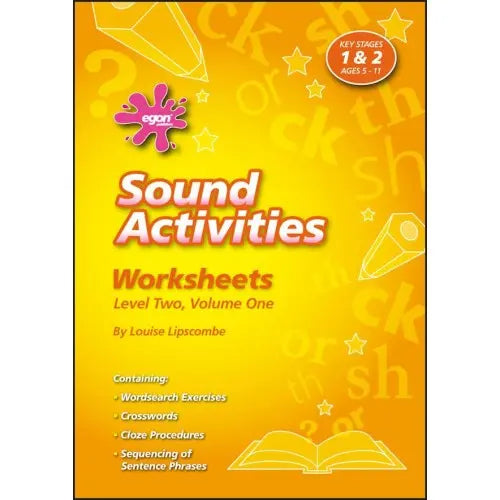 Sound Activities - Worksheets Level Two, Volume One | The Dyslexia Shop