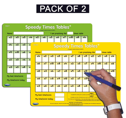 Speedy Times Tables - Pair (10x10) | The Dyslexia Shop