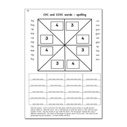 Spin, Read & Spell, Book 1 - Phonic Books | The Dyslexia Shop