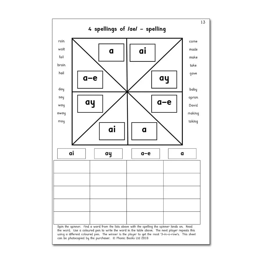 Spin, Read & Spell, Book 2 - Phonic Books | The Dyslexia Shop
