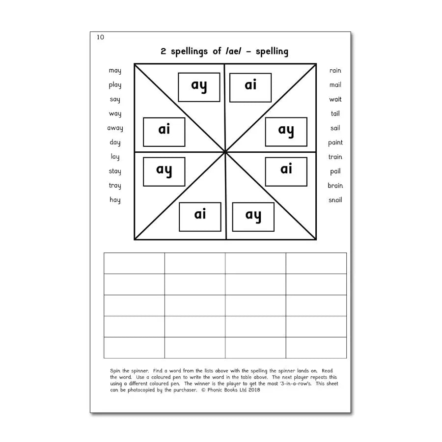 Spin, Read & Spell, Book 2 - Phonic Books | The Dyslexia Shop