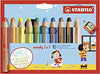 Stabilo Woody 3 in 1 Coloured Pencils & Sharpener | The Dyslexia Shop