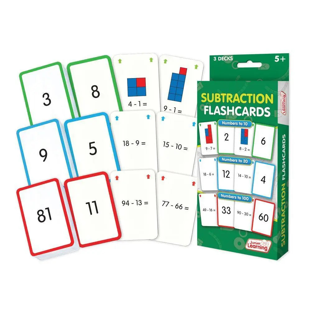Subtraction Flashcards | The Dyslexia Shop