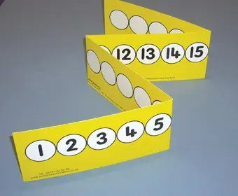 TEACHERâ€™S 1-20 NUMBER TRACK (FOLDING-YELLOW) | The Dyslexia Shop