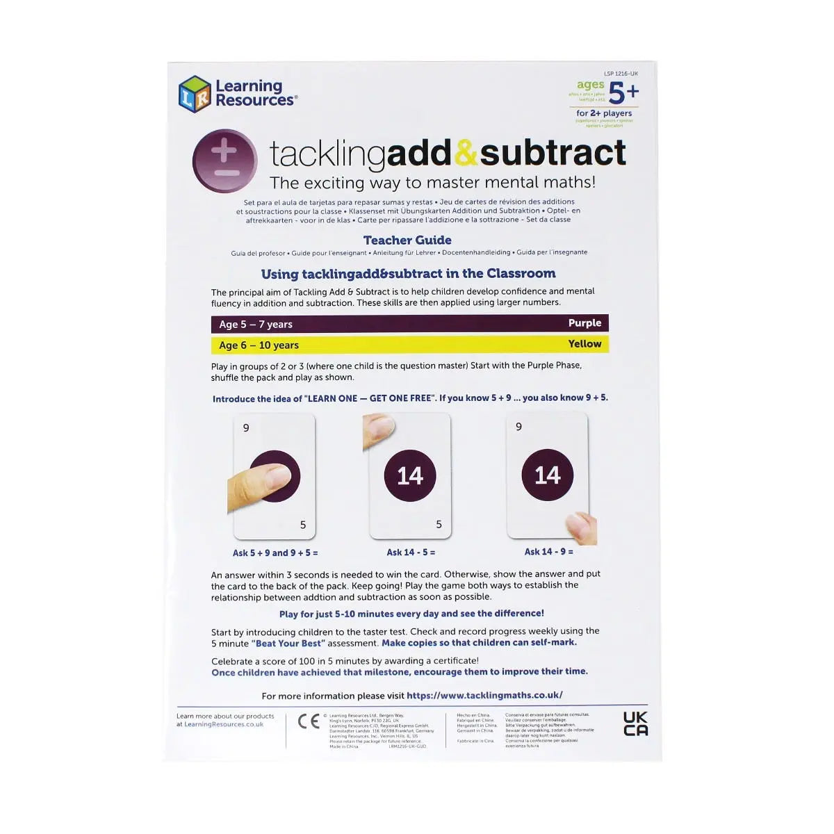 Tackling Add and Subtract Class Set | The Dyslexia Shop