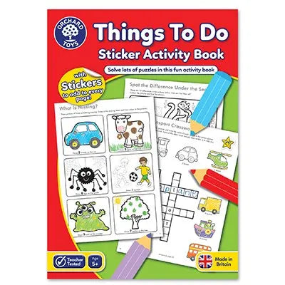 Things To Do Activity Book | The Dyslexia Shop