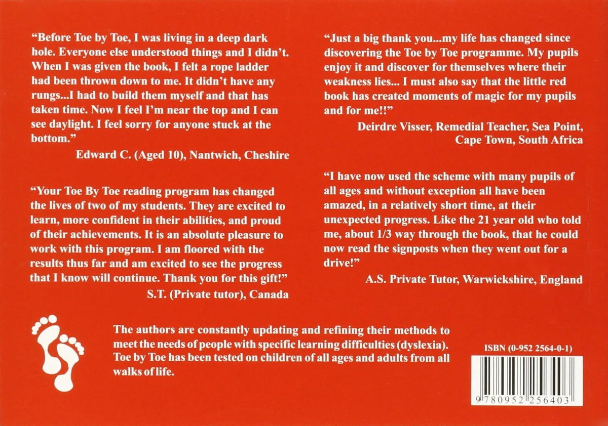 Toe by Toe - K and H Cowling | The Dyslexia Shop