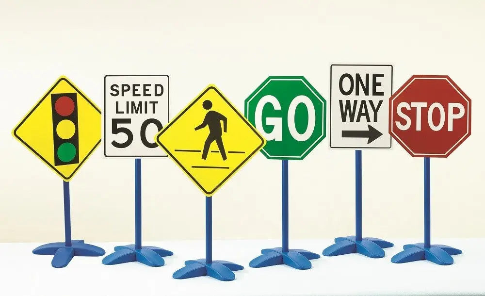 Traffic Sign Set - Pk6 | The Dyslexia Shop