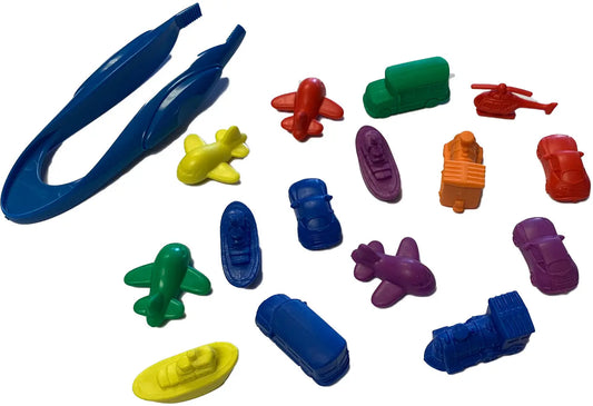 Transport Counters with Tweezers - Pack of 72 | The Dyslexia Shop