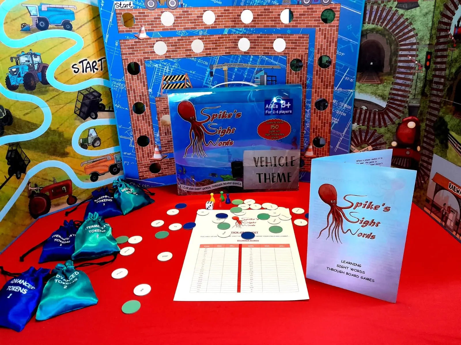 Vehicles Theme Pack 1 - Spikes Sight Words | The Dyslexia Shop