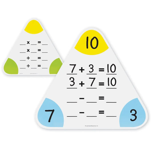 Wipe-Clean Fact Family Boards (Set of 5) | The Dyslexia Shop