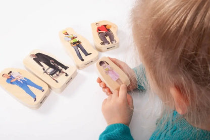 Wooden Community People Blocks - Pk32 | The Dyslexia Shop