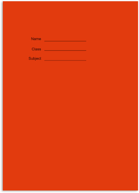 A4 White Paper Exercise Book 7mm Lined - 48 Pages with Margin