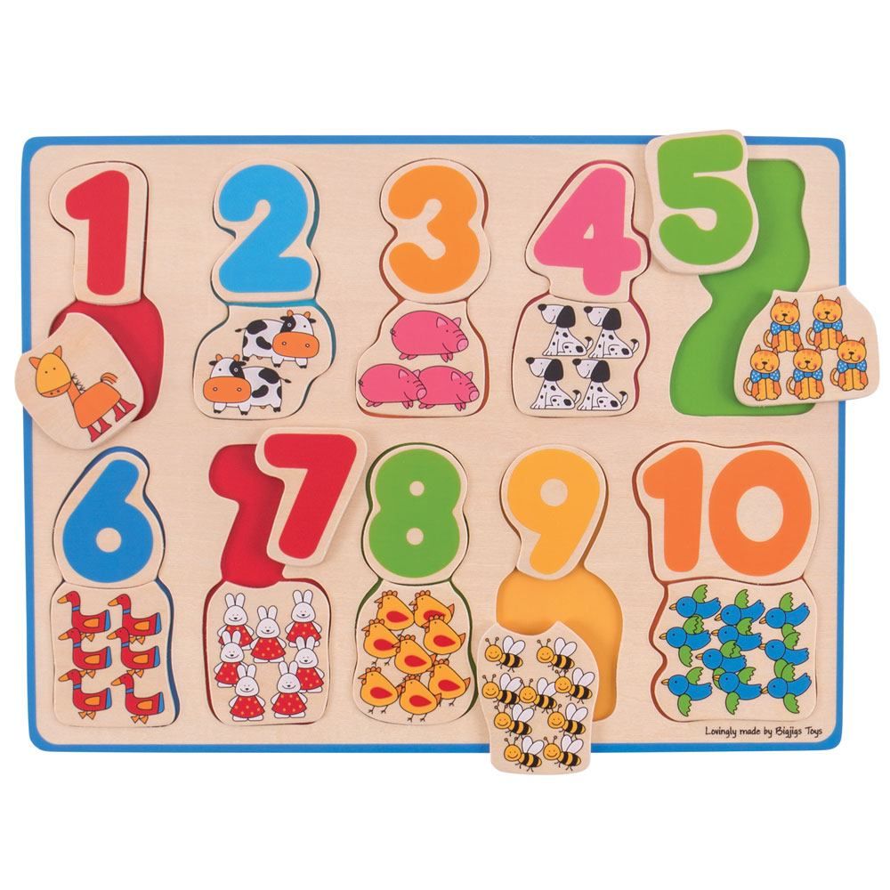 Number and Colour Matching Puzzle