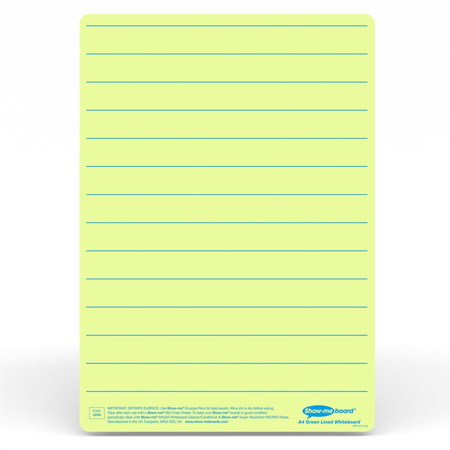 Show-Me - A4 Lined Tinted Drywipe Boards
