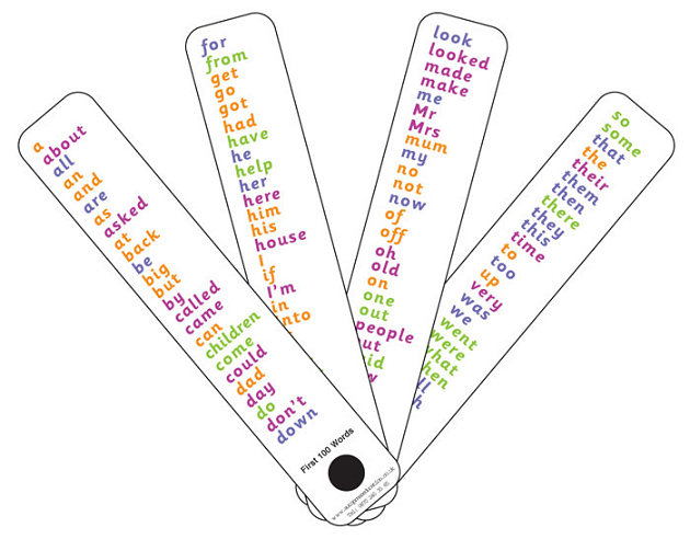 High Frequency Word Fan (Phase 2-5)
