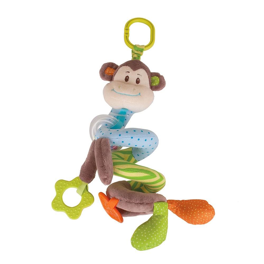 Bigjigs Toys Cheeky Monkey Spiral Cot Rattle