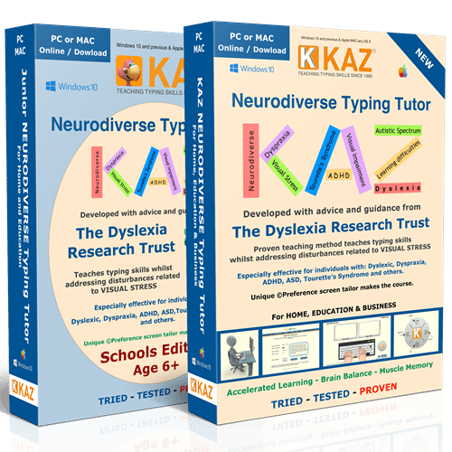 Kaz SEN/Dyslexia Typing Tutor – Online e-Learning – 12 Month