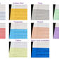 Irlen Institute Coloured Overlays 9” x 12″