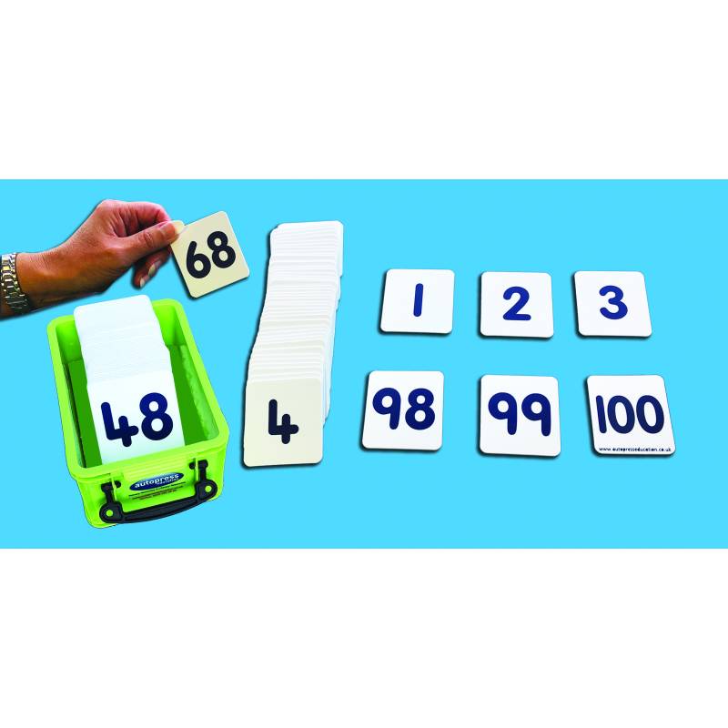Plastic Number Cards to 100