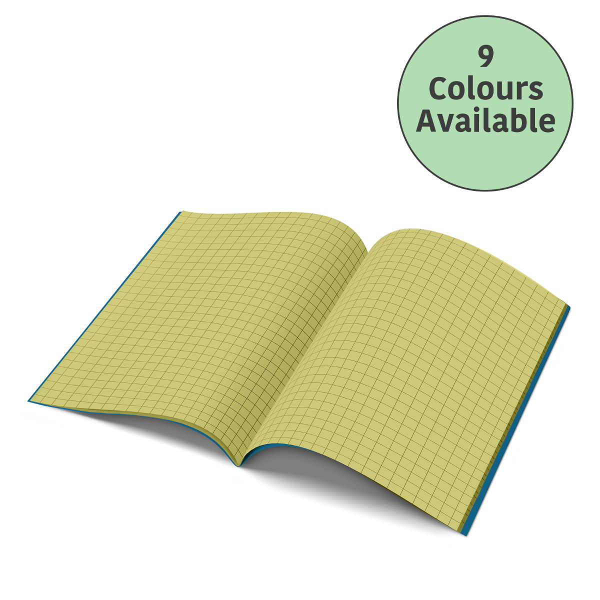 A4 - 10mm Squared Tinted Exercise Book - (Blue Cover)