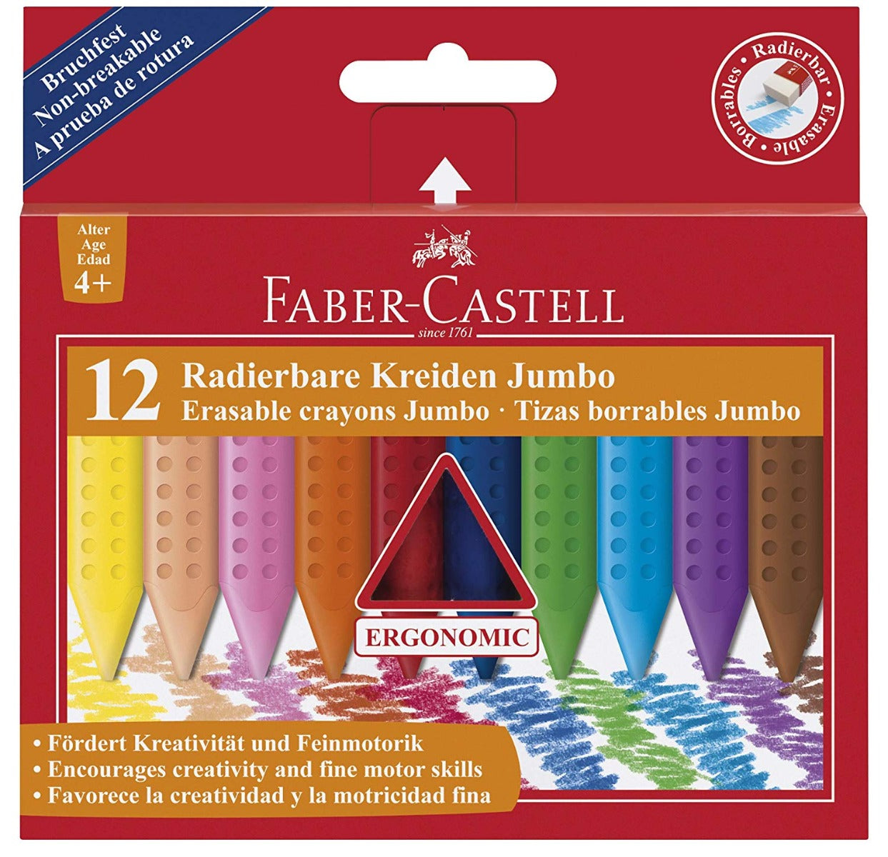 Faber-Castell Jumbo Grip Crayons (Pack of 12)