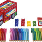 Faber-Castell 33 Pen Truck Tin with Connector Clips