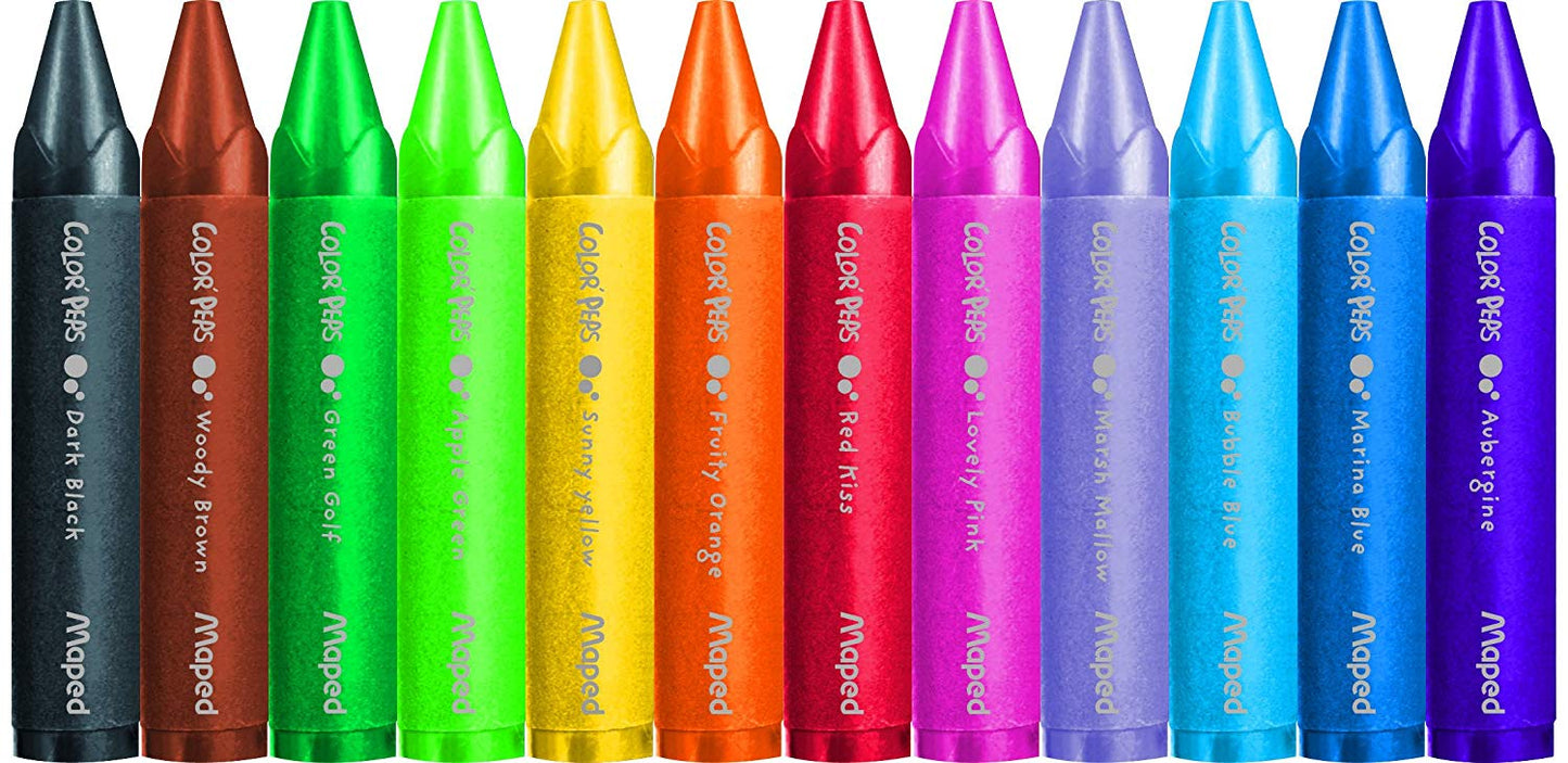 MapedColor'Peps My First Jumbo Wax Crayons (Age 2+)