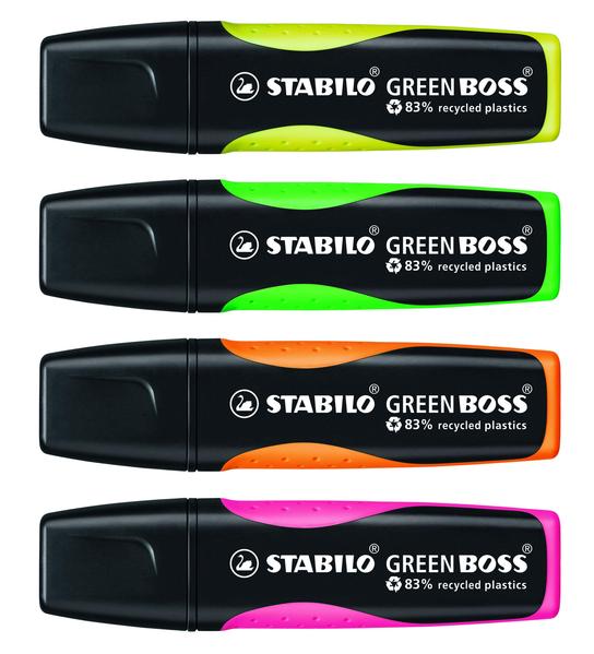 STABILO GREEN BOSS highlighter made from 83% recycled plastic - Single