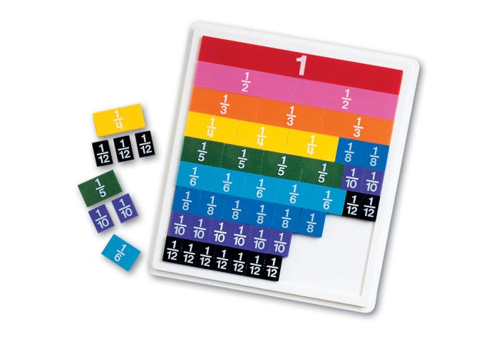 Rainbow FractionÂ® Tiles with Tray